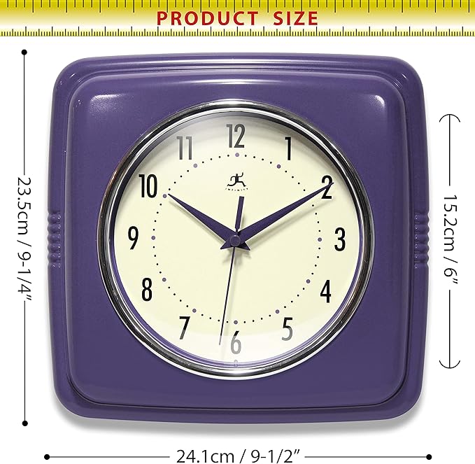 Infinity Instruments Retro Wall Clock - Image 5