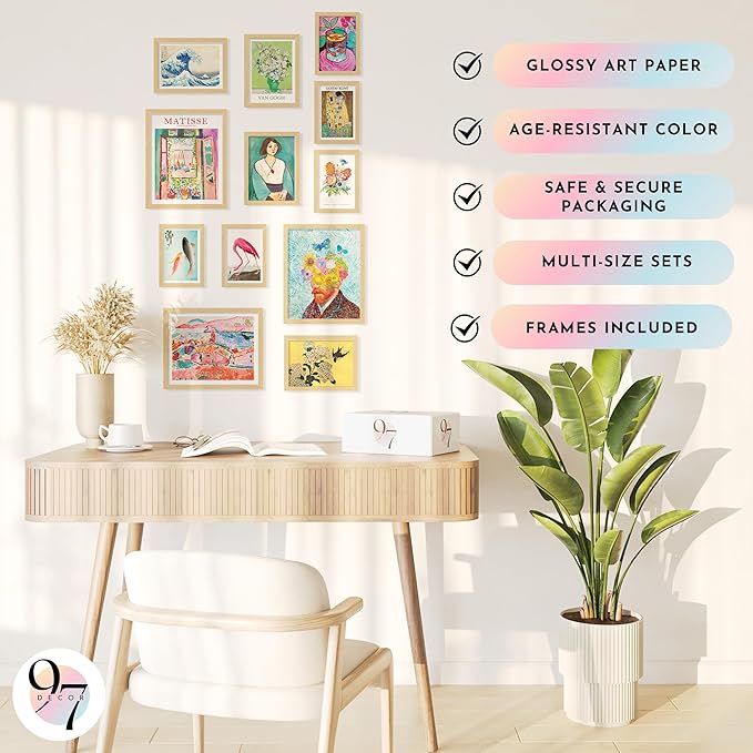97 Decor Eclectic FRAMED Wall Art Set - Image 5