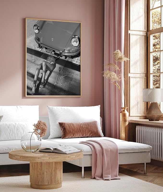 Poster Master Woman Under Classic Car Poster - Image 6