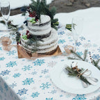Kochorie 100 Ft x 54 Inch Christmas Snowflake Printed Tablecloth Roll - Image 6