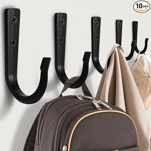 10Pcs Large Size Heavy Duty Wall Hooks, Coat Hooks, Wall Hooks by WODEGIFT