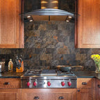 AULIGET 200 Pieces Rust Slate Peel and Stick Backsplash Wall Tiles, Laundry Room - Image 4
