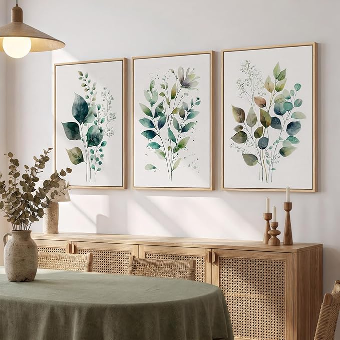 Framed Green Botanical Wall Art - Image 4