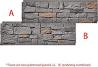 6-Pack Faux Stone Wall Panels PU Stone Veneer Siding, Mortarless 46.25x12.88 - Image 2
