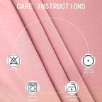 LEMOMO Blackout Curtains 52 x 90 Inch Long Pink Curtains Set of 2 Panels Room - Image 4