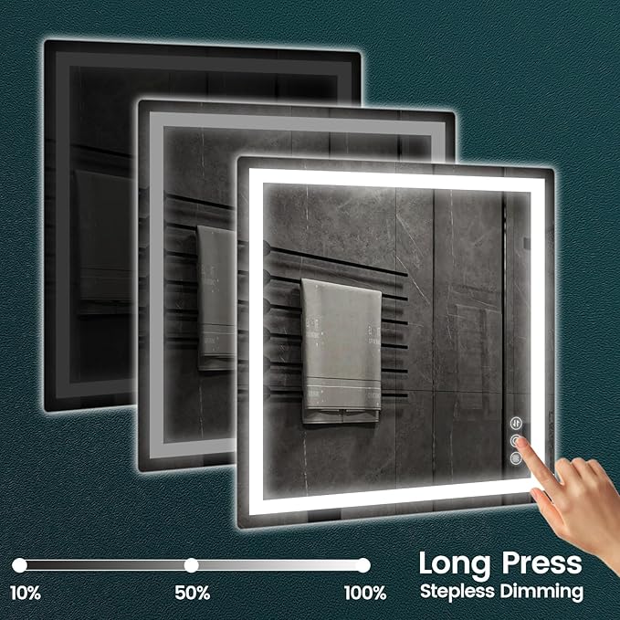 Memobarco 36"x 36" Bathroom Mirror - Image 5