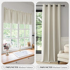 FMFUNCTEX 100% Blackout Valance Curtains - Image 8