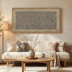 Large Framed Abstract Wall Art for Living Room, Neutral Wabi Sabi Black Brown - Image 8
