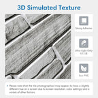 COMSTICKC Peel and Stick Faux Stone Wall Sticker Wall Panels, Not Real Stone - Image 3