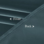 NICETOWN Room Darkening Greyish Blue Velvet Curtains, Rod Pocket Super Soft - Image 8