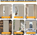 AJAZZ 100% Blackout Door Curtain Accordion Door Closet Curtain Invisible - Image 5