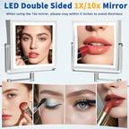 Ruacq Rechargeable Wall Mounted Makeup Mirror - Image 5