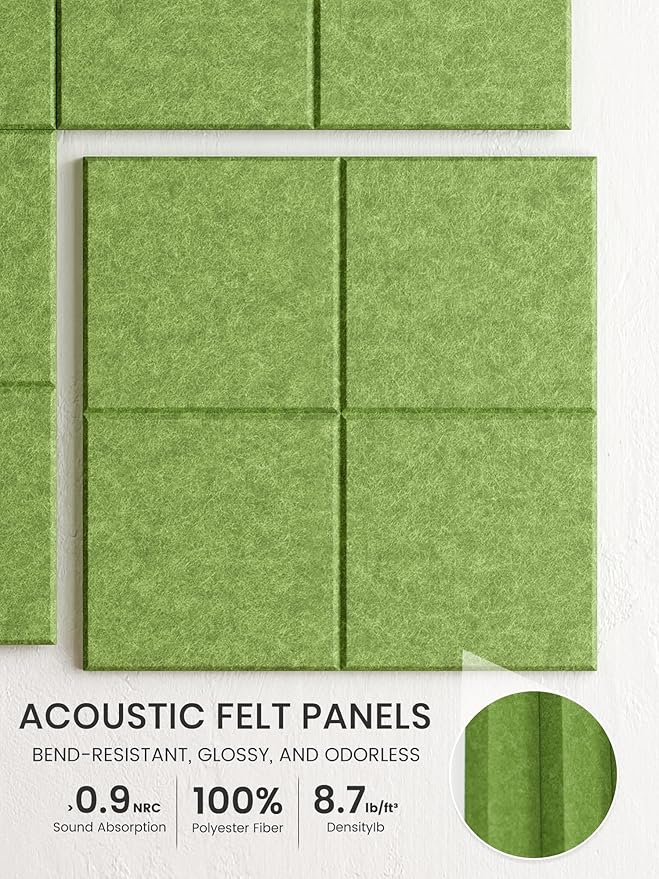 Bumusty Large Felt Bulletin Board, 30 Push Pins, 40 Adhesive Tabs, Kelly Green - Image 3
