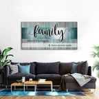 Teal Family Wall Art Family Signs - Image 2