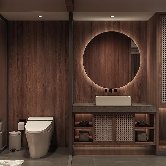 Large Walnut Wood Contact Paper Peel and Stick Wood Grain Wallpaper Removable - Image 7