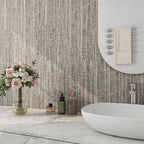 FunStick 16"x240" Vintage Textured Brown Taupe Wallpaper Peel and Stick - Image 2