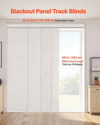 VEVOR Panel Track Blinds, Extendable Track from 45.8 in to 86 in W, Trimmable - Image 2