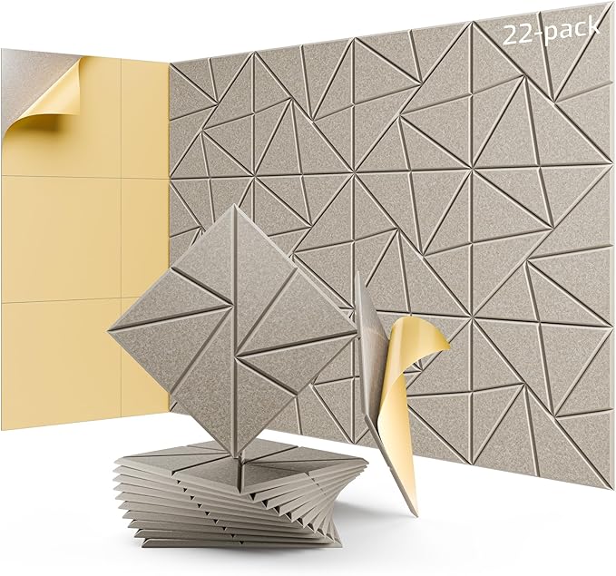 22 Pack Acoustic Panels, Sound Proof Foam Panels by LEIYER