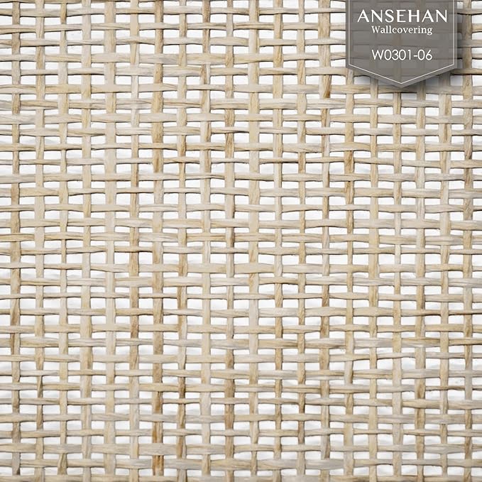 Ansehan Wallcovering W030106 EnvyCollection 36" W x 8 Yard L, Natural Paper - Image 2
