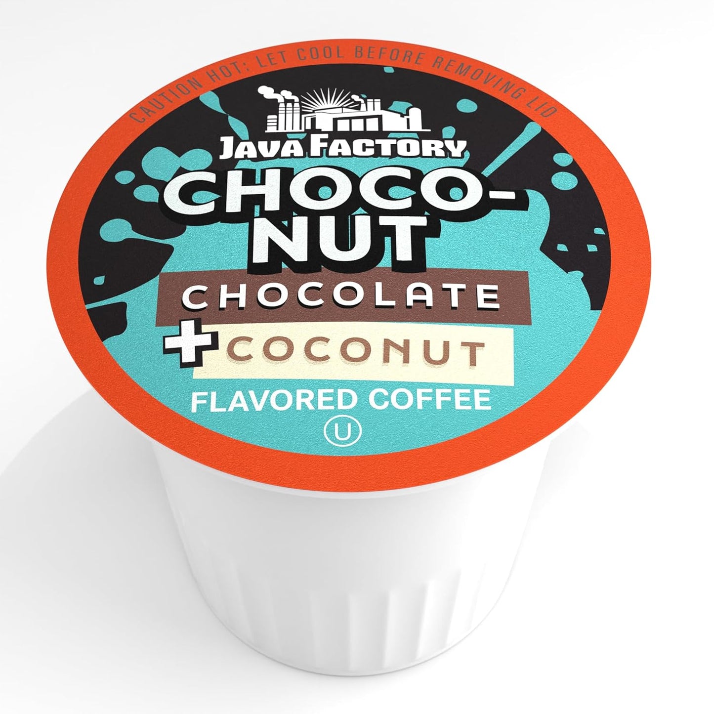Java Factory Coffee Pods Chocolate and Coconut Coffee for Keurig K Cup Brewers, Choconut, 80 Count