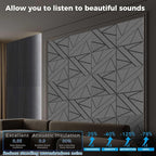 12 Pack Large Self-Adhesive Soundproof Wall Panels, 15.7 x 15.7 x 0.47 in Sound - Image 5
