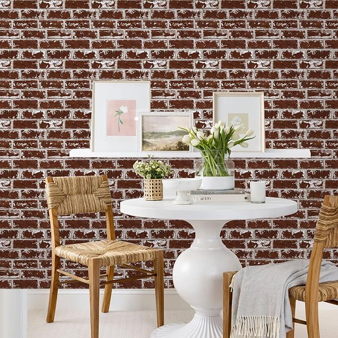 Commomy 3D Peel and Stick Brick Tiles - Image 9