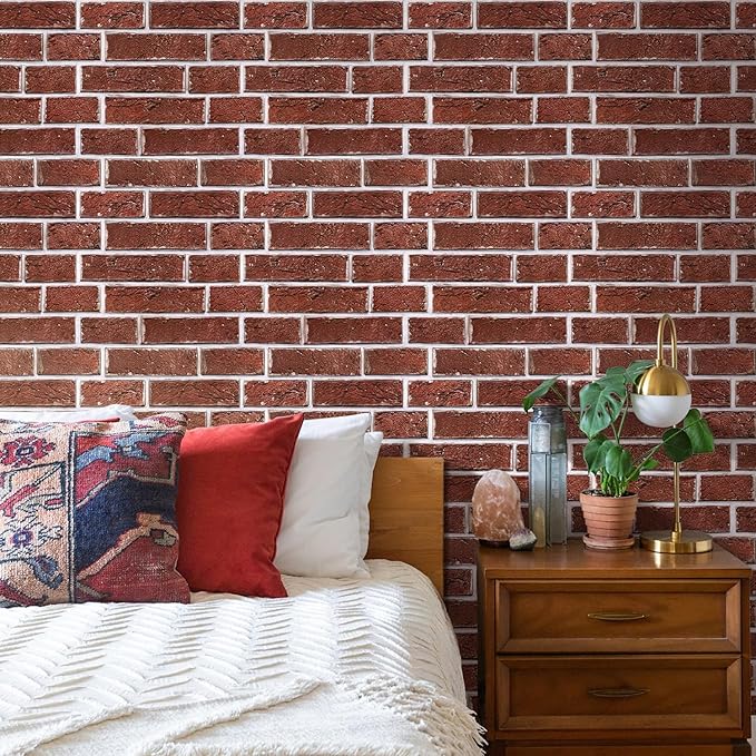 Commomy 3D Faux Brick Wall Panels Peel and Stick - Image 2