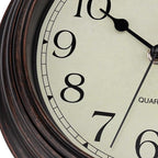 Foxtop 9 Inch Wall Clock Battery Operated Silent Non-Ticking Small Classic - Image 8