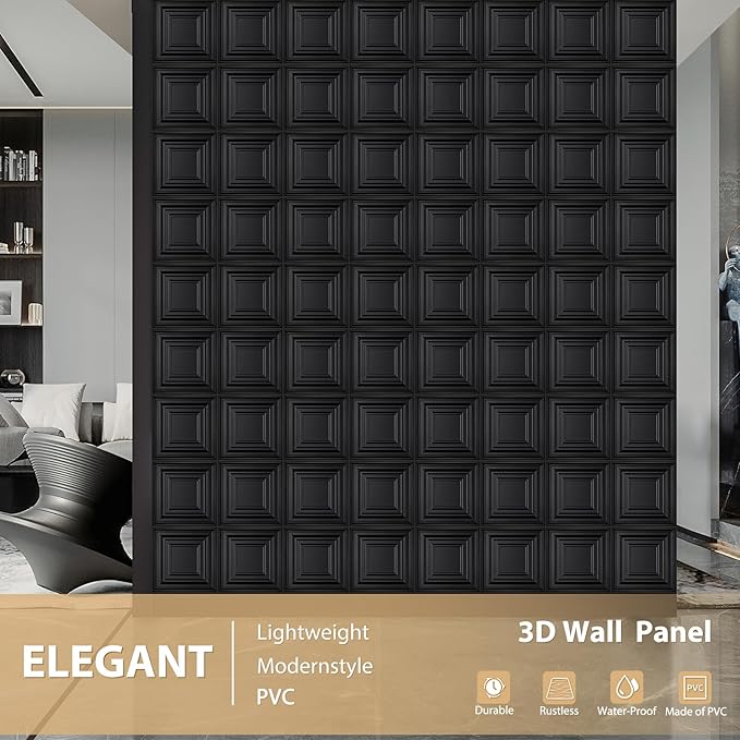 Heikki 30 Pack 3D Wall Panel for Interior Wall Décor, PVC Flower Textured Wall - Image 2