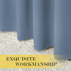 NICETOWN Bedroom Curtain Room Darkening Drapery 102 inches Length - Image 5