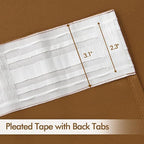 MIULEE Golden Brown Back Tab Blackout Curtains 63 Inch Length 2 Panels Set - Image 4