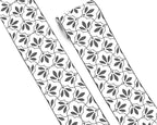 FLFK Wallpaper Border Black and White Patterns Peel and Stick Wall Border Self by FLFK