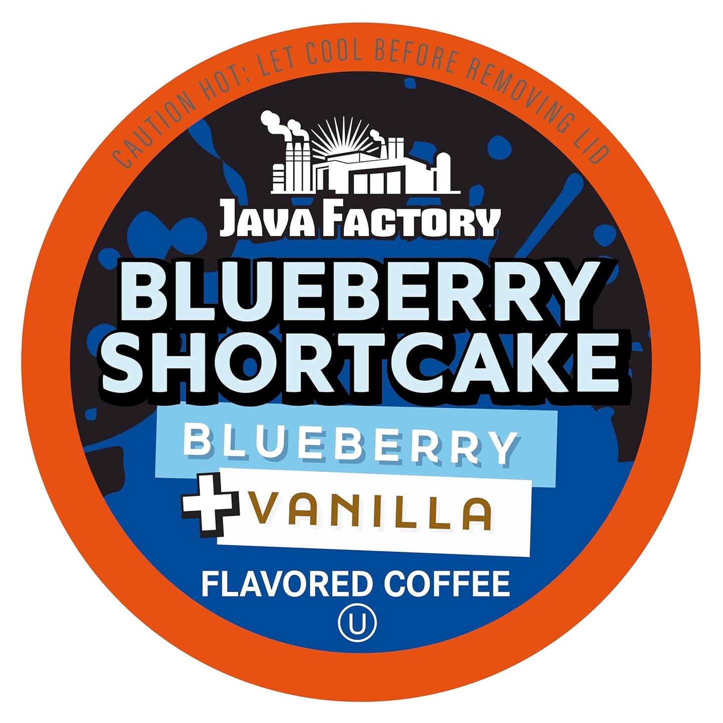 Java Factory Coffee Pods Blueberry Flavored Coffee for Keurig K-Cup Brewers, Blueberry Shortcake, 40 Count