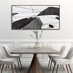 Abstract Wall Art Home Wall Decor Black and White Framed Canvas painting - Image 5