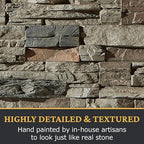 AZ Faux High-Density Polyurethane Faux Stone Interlocking Left Endcap - Image 6