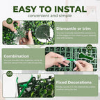 Artificial Ivy Privacy Fence Screen: 80"x 120" 4-Layer Leaf UV-Anti Faux - Image 3