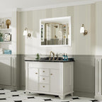 40x32 Inch White Bathroom Mirror - Image 4