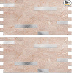 Peel and Stick Backsplash Tile Waterproof Removable PVC Wall Sticker 3D Faux by KOYNSLE