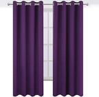 LEMOMO Blackout Curtains 66 x 84 inch/Purple Curtains Set of 2 Panels/Thermal - Image 2