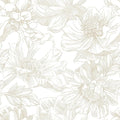 Ismoon Large Floral Peel and Stick Wallpaper Boho Beige/Coffee Contact Paper by Ismoon