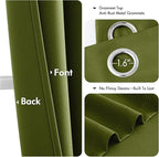 MIULEE Blackout Curtains for Bedroom Living Room 2 Panels, Thermal Insulated - Image 5