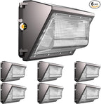 Lightdot 6Pack 120W LED Wall Pack Lights, 100-277v Dusk to Dawn by LightdotLighting