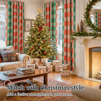 Lajode Plaid Curtains for Living Room 63 Inch Long - Image 2
