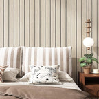 VEELIKE Coastal Oak Wood Wall Panels Peel and Stick Light Oak Wood Slat Wall - Image 4