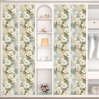 Floral Wallpaper Peel and Stick Vintage Beige Flowers Contact Paper Vinyl - Image 6