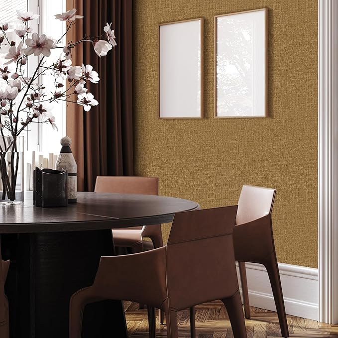 WADILE Grasscloth Peel and Stick Wallpaper 15.7in x 196.8in, Textured Contact - Image 4