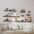 Small Floating Shelves for Wall Decor, Wall Mounted Wood Shelf for Bedroom - Image 6