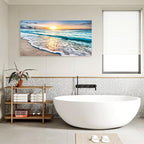 Baisuart S02298 Canvas Prints Wall Art Beach Sunset Ocean Waves Nature Pictures - Image 6