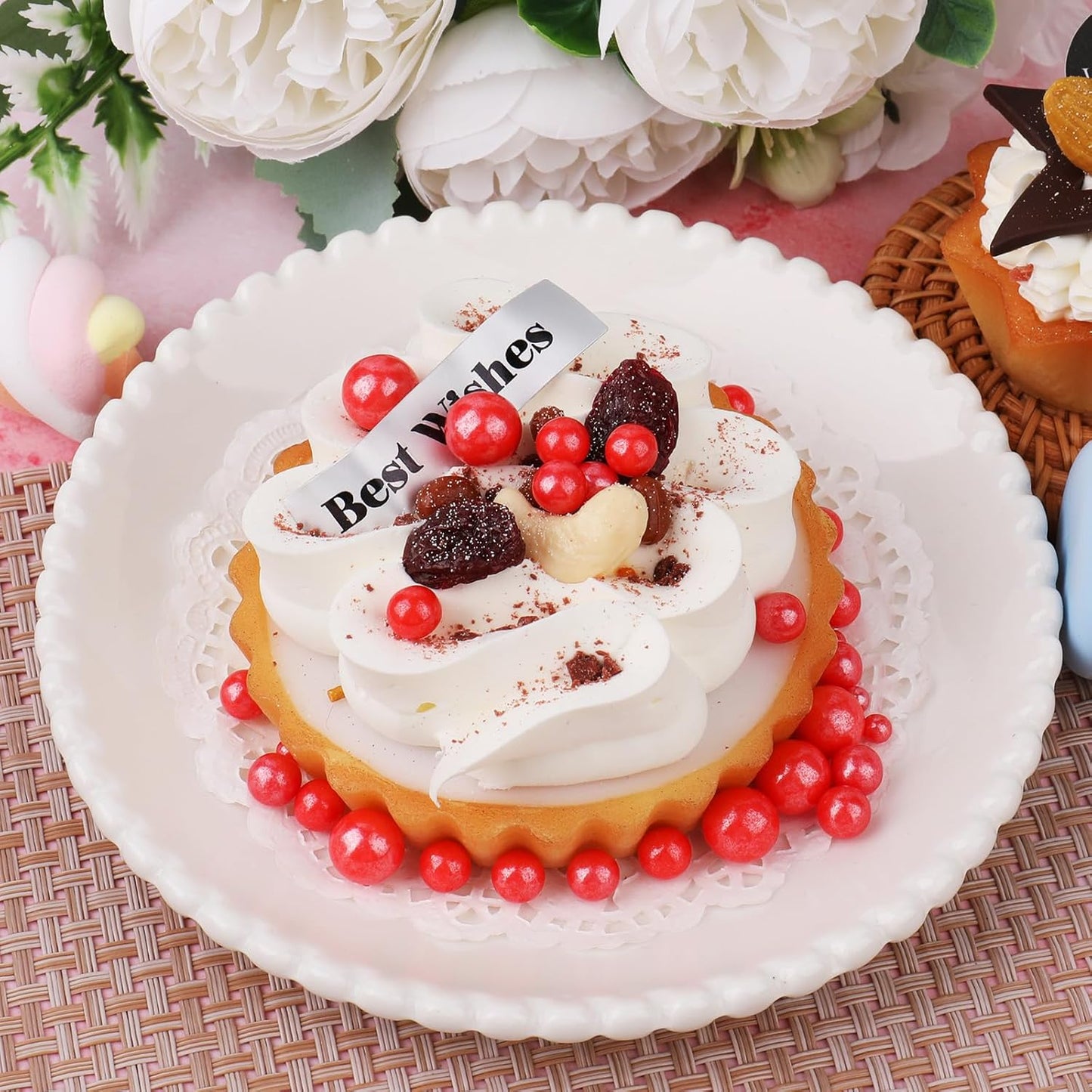 Red Pearl Sprinkles for Cake Decorating, 6 Sizes Mix Edible Sugar for Ice Cream Cupcake Cookies, Wedding Parties Birthday Cake Decorations 4.6 oz