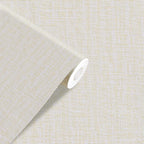 Yancorp 10ft Textured Fabric Cream Wallpaper Faux Grasscloth Beige Peel and by YancorpHomeDecor